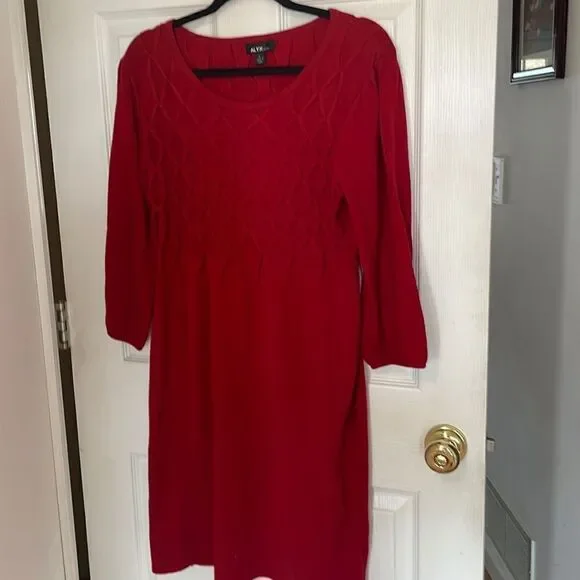 Red Sweater dress - Picture 1 of 4